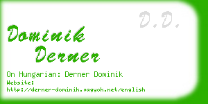 dominik derner business card